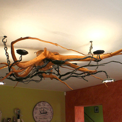  Lustre en fer forg  un plafonnier original pour une pièce à vivre  luminaire fait à la main en forme de chandelier