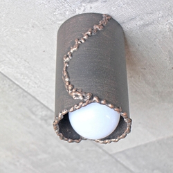 Dizajnov stropn svietidlo pre osvetlenie interirovch priestorov - rune kovan tienidlo