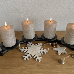 Adventsbogenkerzenhalter – handgeschmiedeter Kerzenhalter für die Weihnachtszeit