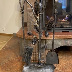 Design fireplace tools hand-forged with high-quality by artistic blacksmiths Design fireplace tools hand-forged with high-quality by artistic blacksmiths