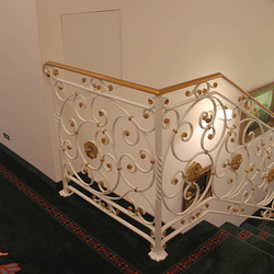 Wrought iron railings - 19th century villa Wrought iron railings - 19th century villa