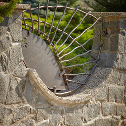 A wrought iron fence