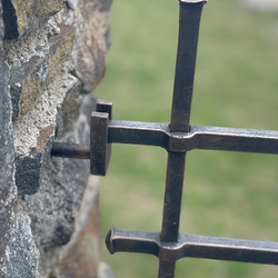 A wrought iron fence made for a cemetery - gates and fences A wrought iron fence made for a cemetery - gates and fences