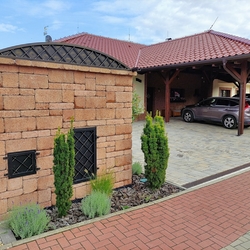 Forged shelter and door for gas and electricity meter