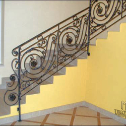 Zábradlí na schody - kované zábradlí do interiéru