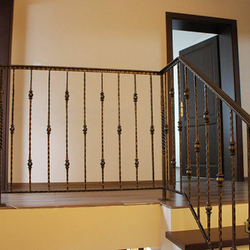 Wrought iron railing for interior - simple design Wrought iron railing for interior - simple design