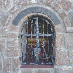 Kované mříže a doplňky na památníku sv. Filomeno