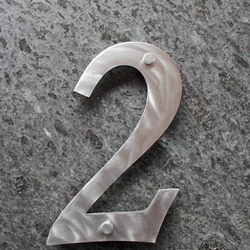 Stainless steel numbers 0 - 9