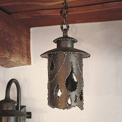 A hand-forged indoor light - stylish hanging light