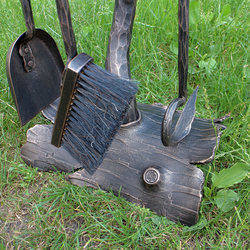 Design fireplace tools hand-forged with high-quality by artistic blacksmiths