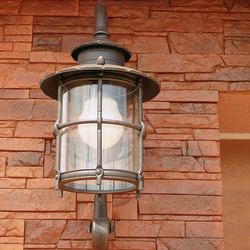 Výnimočná nástenná lampa so sklom - kované exteriérové svietidlo Výnimočná nástenná lampa so sklom - kované exteriérové svietidlo