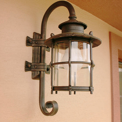 Ručne kované nástenné svietidlo v exteriéri - luxusná lampa Ručne kované nástenné svietidlo v exteriéri - luxusná lampa