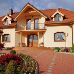 Wrought iron accessories at a family house