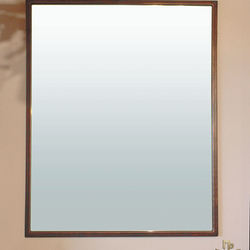 Kovové zrcadlo s jednoduchým rámem v industry stylu ve výšce 90 cm - kovaný nábytek