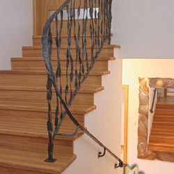 A hand wrought iron railing - crazy - interior staircase railing A hand wrought iron railing - crazy - interior staircase railing