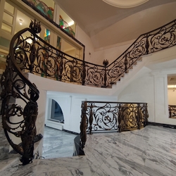 Exclusive forged staircase railing – rustic railing Exclusive forged staircase railing – rustic railing