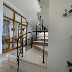 Wrought iron railing made for a modern church in Slovakia