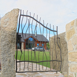 A wrought iron fence