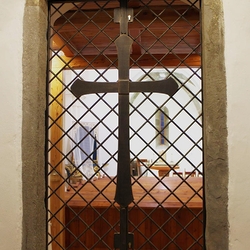 Grille en fer forg - glise Lubica