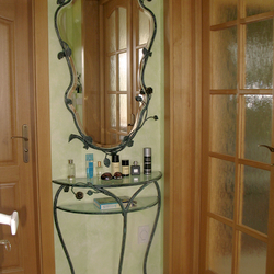 Coiffeuse meuble en fer forg romantique