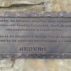 Věnování bratrů Polohovců - kovaná tabule Věnování bratrů Polohovců - kovaná tabule