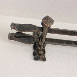 Kovaná garniža dvojtyčová - detail - kovaný nábytok Kovaná garniža dvojtyčová - detail - kovaný nábytok