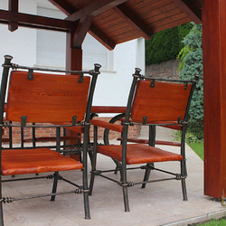 Kovaný stůl a židle - kovaný zahradní nábytek