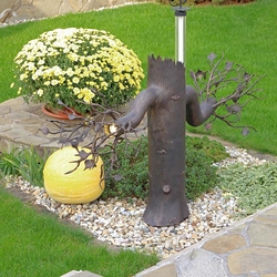 L'arbre d'un conte de fes  Lampadaire de jardin en fer forg.  Luminaire dextrieur.