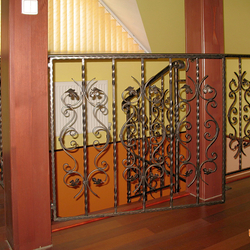A wrought iron railing - a simple classic A wrought iron railing - a simple classic