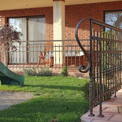 Schmiedeeisernes Terrassengeländer Schmiedeeisernes Terrassengeländer