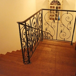 Hand wrought iron interior staircase railing - quality railings Hand wrought iron interior staircase railing - quality railings