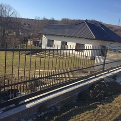 Forged sliding gate with simple design  fencing of afamily home