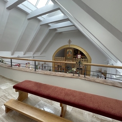 Railing in the gallery of the church in Slovakia - Ladomirov made in the UKOVMI