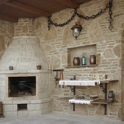 A hint of the Middle Ages - wrought iron fireplace accessories for a summer house A hint of the Middle Ages - wrought iron fireplace accessories for a summer house