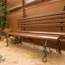 Le banc en fer forg inspir par la nature