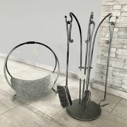 Fireplace tools - simple design - modern fireplace tools. Fireplace tools - simple design - modern fireplace tools.
