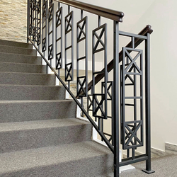 Interior metal railings made for a 7-story staircase in the Grand Hotel Bellevue in the High Tatras Interior metal railings made for a 7-story staircase in the Grand Hotel Bellevue in the High Tatras