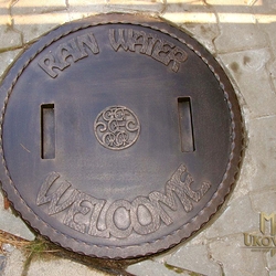 Schmiedeeiserner Schachtdeckel Schmiedeeiserner Schachtdeckel