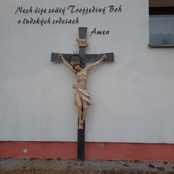 Sakrální umění - kovaný kříž vyrobený pro Dům klidného stáří v Lipanech