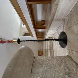 Wrought iron candlestick made in UKOVMI for the Christ the King church in Prešov - Slovakia Wrought iron candlestick made in UKOVMI for the Christ the King church in Prešov - Slovakia