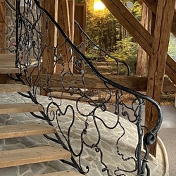 Wrought-iron bridge over the dome for entering the apartments – Majerovský kaštieľ, a manor house made into a small hotel