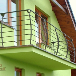 Moderní kované zábradlí - balkonové zábradlí