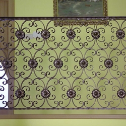 A wrought iron railing - gallery
