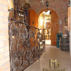 Railing - wine cellar - Vine pattern Railing - wine cellar - Vine pattern