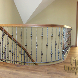 An interior railing - a log An interior railing - a log